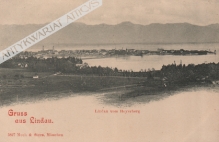 [pocztówka, ok. 1905] Gruss aus Lindau. Lindau vom Hoyerberg