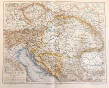 [mapa, 1896] Osterreichisch-Ungarn [Austro-Węgry]