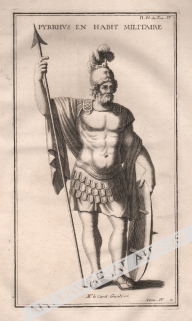[rycina, 1719] Pyrrhus en Habit Militarire [Pyrrus w stroju wojskowym]