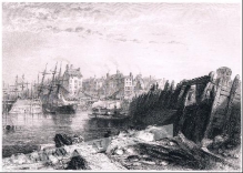 [rycina, ok. 1840] Burlington Quay [Yorkshire]