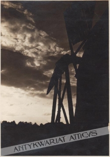 [fotografia, ok. 1930] Wiatrak [powiat dziśnieński, woj. wileńskie, dziś Białoruś]
