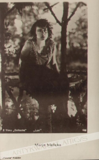[pocztówka, po 1928] Marja Malicka z filmu \"Dzikuska\"