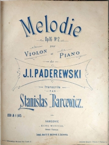 Zbiór nut [współoprawnych] m. in. Paderewski, Czajkowski