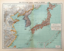 [mapa, 1900] Das ostliche China, Korea und Japan [Wschodnie Chiny, Korea i Japonia]