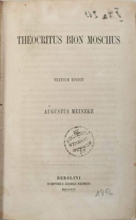 Theocritus, Bion, Moschus