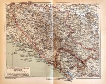 [mapa, 1880] Bosnien und Montenegro [Bośnia i Hercegowina, Czarnogóra]