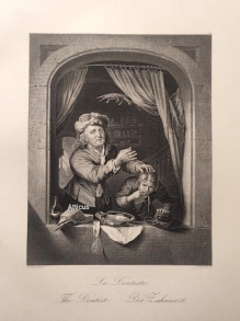 [rycina, 1850] Le Dentiste. The Dentist. Der Zahnartzt.  [dentysta]