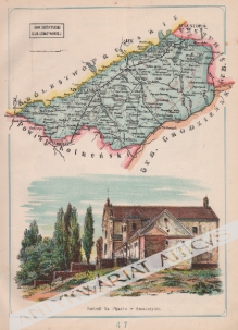 [mapa, 1907] Powiat Szczuczyński Guberni Łomżyńskiej