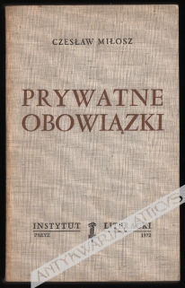 Prywatne obowiązki [pierwsze wydanie]