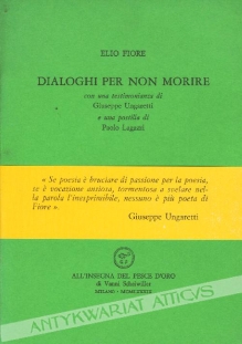 Dialoghi per non morire [autograf]