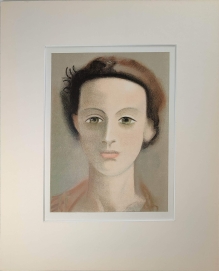 [grafika, 1939] Two portraits of Girls & Head and Leaf [grafika dwustronna]