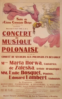 [plakat, 1919]  Concert de Musique Polonaise... 9.IV.1919
