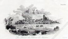 [rycina, ok. 1837] Les Ruines du Chateau de Janowiec [ruiny zamku w Janowcu]