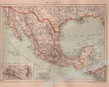 [mapa, 1895] Mexiko  [Meksyk]