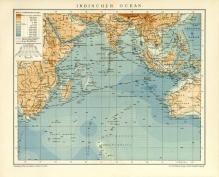 [mapa, Ocean Indyjski, 1894] Indischer Ocean