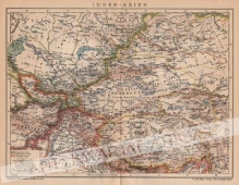 [mapa, ok. 1899] Inner-Asien  [Azja Środkowa, Tybet]