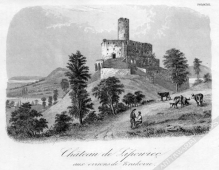 [rycina, 1835-37] Chateau de Lipowiec aux environs de Krakovie [zamek Lipowiec pod Krakowem]