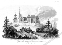 [rycina, ok. 1839]Eglise de Sainte Croix, surle Mont Chauve (Łysa - góra)[Opactwo Święty Krzyż na Łysej Górze]