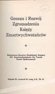 Geneza i rozwój zgromadzenia XX. Zmartwychwstańców