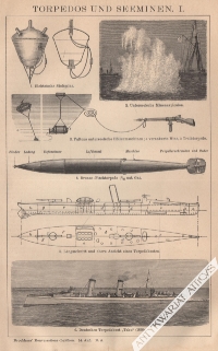 [rycina, ok. 1908] Torpedos und Seeminen. I-II. [torpedy i miny morskie]