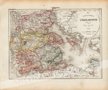 [mapa, Księstwo Szlezwik, 1851] Das Herzogthum Schleswig