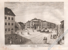 [rycina, Warszawa, 1831] Palazzo Della Municipalita in Warsavia [Pałac Mostowskich]