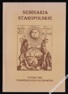 Seminaria staropolskie. Literatura w kontekstach kulturowych