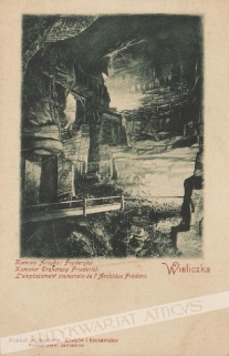 [pocztówka, ok. 1900], Wieliczka, Komora Arcysk: FryderykaKammer Erzherzog: Friedrich>L\'emplacement souterrain de l\'Archiduc Frederic