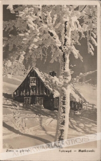 [fotografia na papierze pocztówkowym, ok.1925] Zima w górach