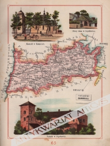[mapa, 1907] Powiat Koński Guberni Radomskiej