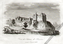 [rycina, 1837] Vue du Chateau de Pinczow avant l'annee 1655 [Zamek w Pińczowie]