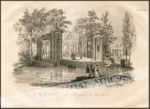[rycina, 1836] Amphitheatre de Lazienki a Warsovie [Warszawa. Łazienki Królewskie - Teatr na Wyspie]