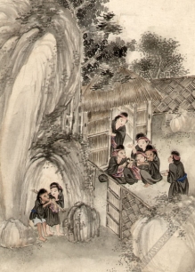 [rysunki, XVIII-XIX w.] 14 rysunków chińskich