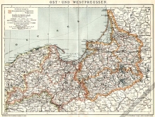 [mapa, Prusy Wschodnie i Zachodnie, 1903] Ost- und Westpreussen