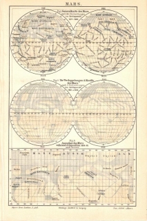[rycina, ok. 1897] Mars.  [planeta Mars]