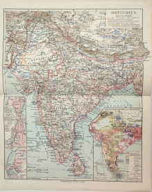 [mapa, 1909] Ostindien [Indie]