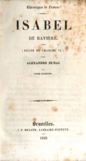 Isabel de Baviere, t. I-II. [wydanie pierwsze]