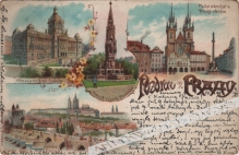 [pocztówka, 1898] [Praga czeska] Pozdrav z Prahy