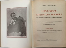 Historja literatury polskiej od czasów najdawniejszych do końca wieku XIX, t. I.