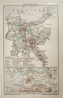 [mapa, 1901] Batavia, Java  [Dżakarta, Indonezja]