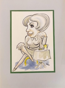 [portret satyryczny, ok. 1970] Irena Dziedzic ["Tele-Echo"]