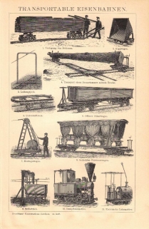 [rycina, 1901] Transportable Eisenbahnen [koleje towarowe]