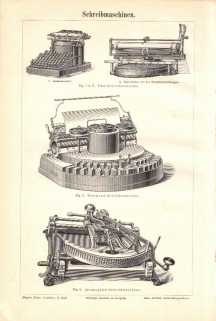 [rycina, 1897] Schreibmaschinen [maszyny do pisania]