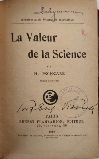 La Valeur de la Science  [egz. z księgozbioru J. Legowicza]