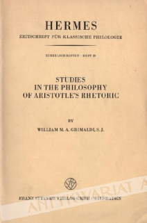 Studies in the Philosophy of Aristotle's Rhetoric