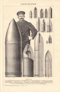 [rycina, 1902] Geschosse [pocisk]
