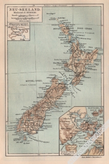 [mapa, 1897] Neu-Seeland [Nowa Zelandia]
