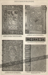 [rycina, 1908] Bucheinbande [zabytkowe oprawy ksiąg]