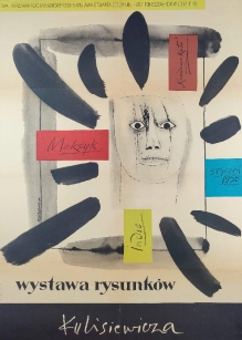 [plakat, 1958] Wystawa rysunków T. Kulisiewicza
