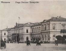 [fotografia, ok. 1920 r.] Warszawa. Dworzec Terespolski
